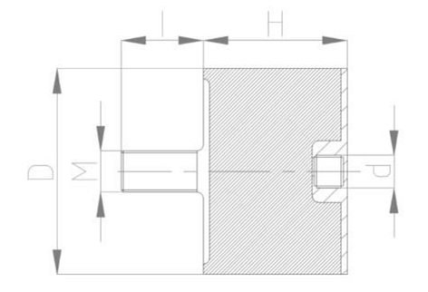 JNDD型<a href='http://m.sdlytvu.cn' target='_blank'><u>橡膠減震器</u></a>結構圖